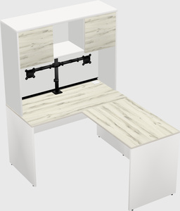 L-shaped office desk