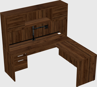 L-shaped office desk