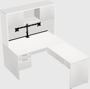 L-shaped office desk