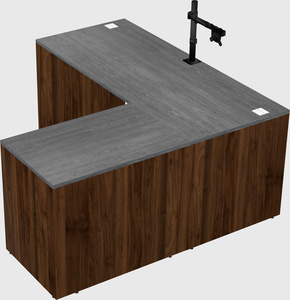 L-shaped office desk