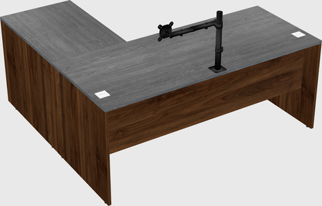 L-shaped office desk