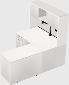 L-shaped office desk