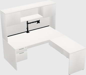 L-shaped office desk