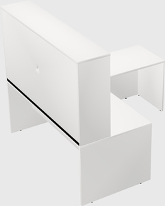 L-shaped office desk