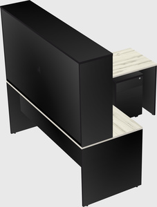 L-shaped office desk
