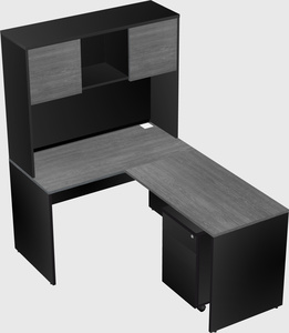 L-shaped office desk