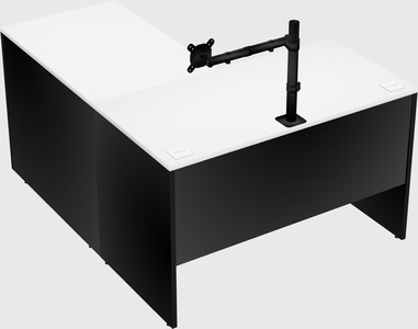 L-shaped office desk