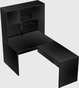L-shaped office desk