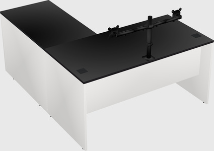 L-shaped office desk