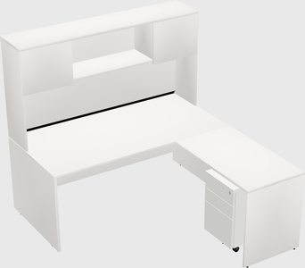 L-shaped office desk