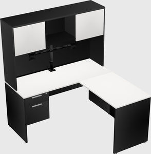 L-shaped office desk