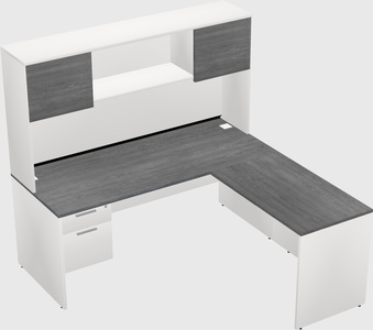 L-shaped office desk