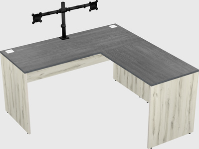 L-shaped office desk