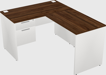L-shaped office desk