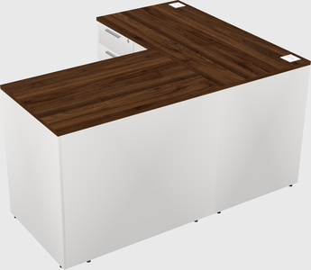 L-shaped office desk