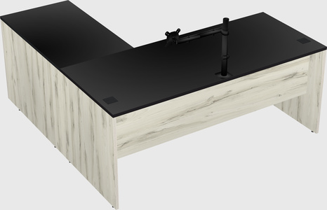 L-shaped office desk