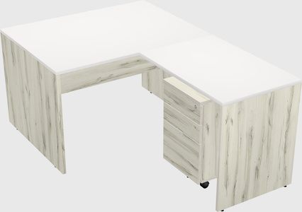 L-shaped office desk