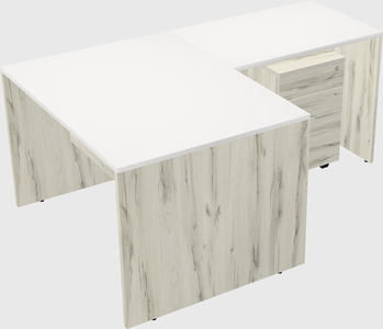 L-shaped office desk