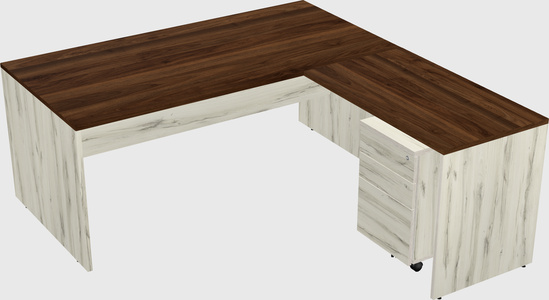 L-shaped office desk