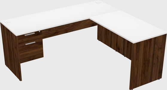 L-shaped office desk