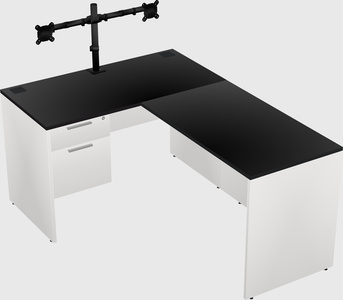 L-shaped office desk