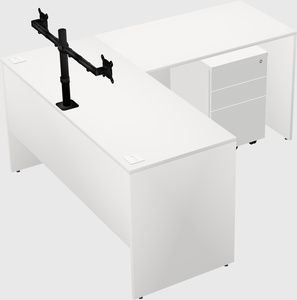 L-shaped office desk