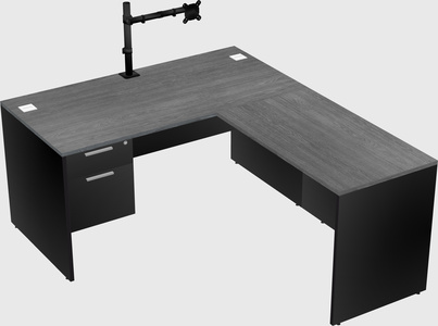 L-shaped office desk