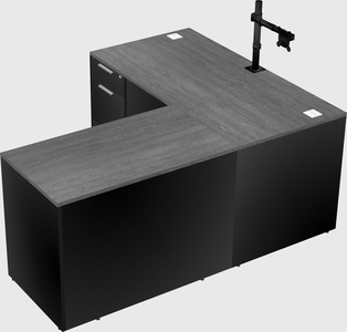 L-shaped office desk