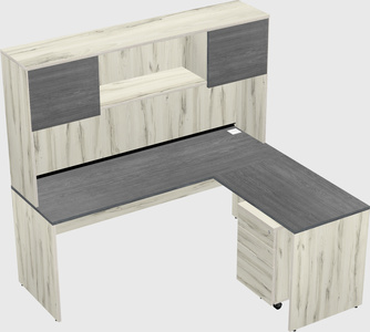 L-shaped office desk