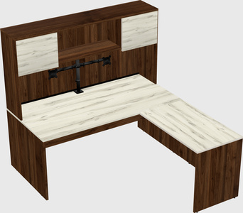 L-shaped office desk