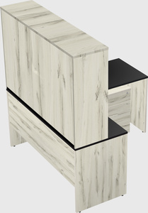 L-shaped office desk
