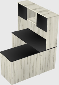 L-shaped office desk