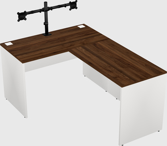 L-shaped office desk
