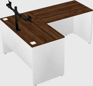 L-shaped office desk
