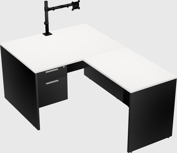 L-shaped office desk