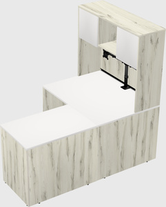 L-shaped office desk