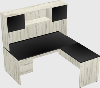 L-shaped office desk