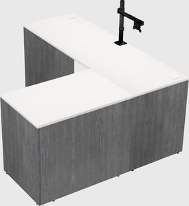 L-shaped office desk