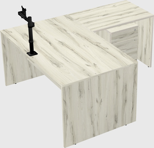 L-shaped office desk