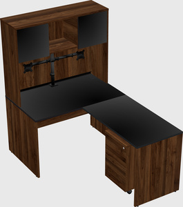 L-shaped office desk