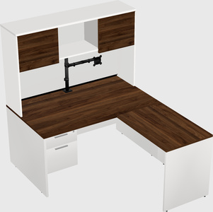L-shaped office desk