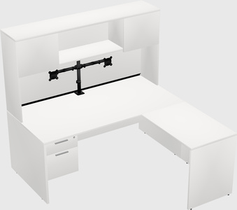 L-shaped office desk