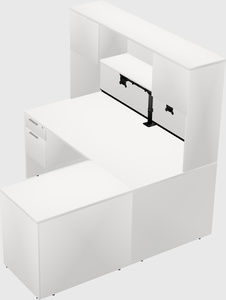 L-shaped office desk