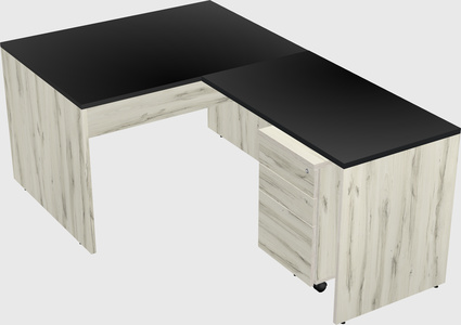 L-shaped office desk