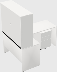 L-shaped office desk