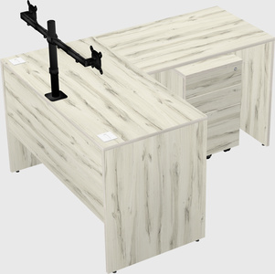 L-shaped office desk
