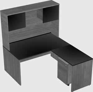 L-shaped office desk