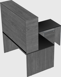 L-shaped office desk