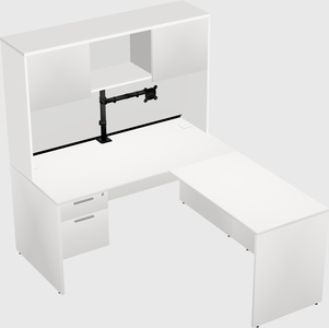 L-shaped office desk