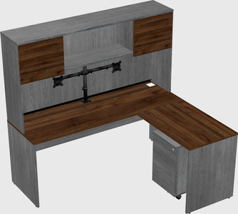 L-shaped office desk